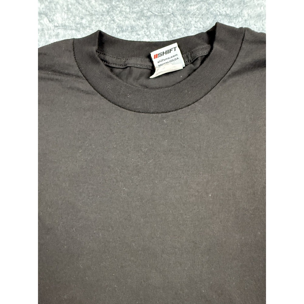 Shift Shirt Mens Medium Black Long Sleeve Moto MX‎ Logo Graphic Crewneck 00s - Picture 3 of 16